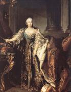 Louis Tocque Portrait of Empress Elizabeth Petrovna china oil painting reproduction